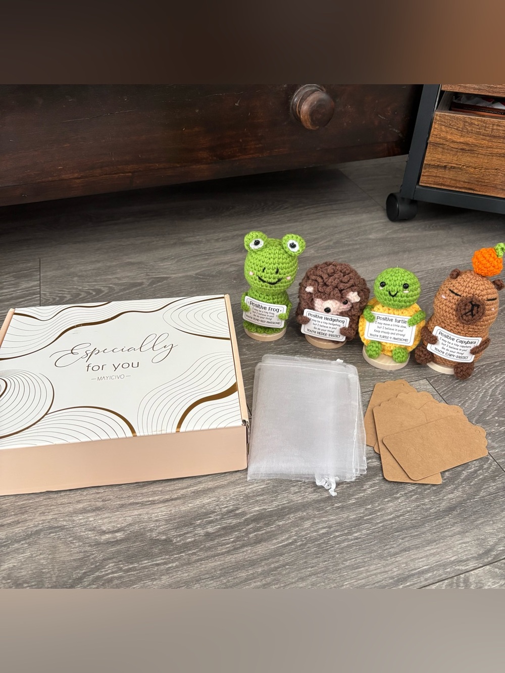 Crochet Animal Gift Set with Gift Box